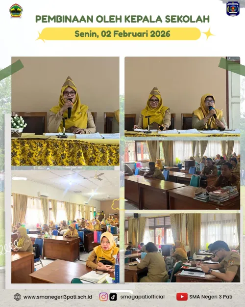 Doa Bersama dan Pembinaan oleh Kepala SMA Negeri 3 Pati 