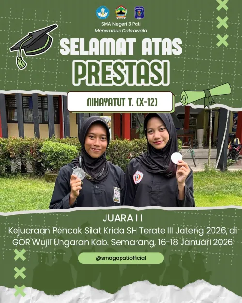 Selamat kepada  Ananda  Nihayatut T. kelas X-12