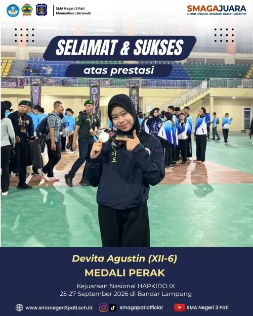 Siswi SMAGA Raih Medali Perak dalam event  Kejuaraan Nasional HAPKIDO IX 25-27 September di Bandar Lampung 