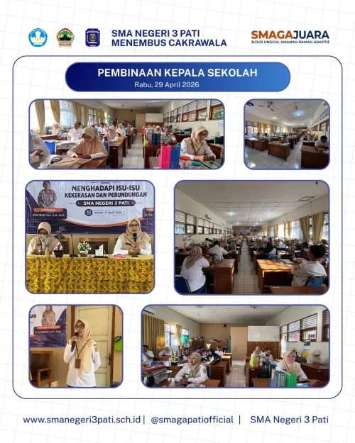 Doa Bersama dan Pembinaan oleh Kepala SMA Negeri 3 Pati 