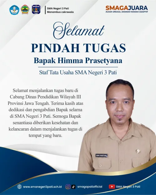 Selamat Pindah Tugas Kepada Bp. Himma Prasetyana
