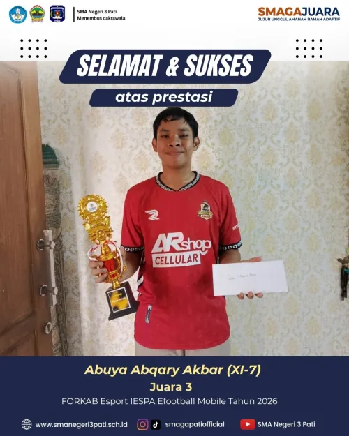 Selamat dan Sukses kepada Abuya Abqary Akbar ( XI-7)