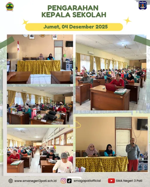 Pengarahan Kepala SMA Negeri 3 Pati hari Jum'at , 5 Desember 2025