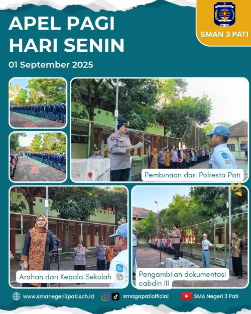 Apel Pagi Hari Senin  1 September 2025