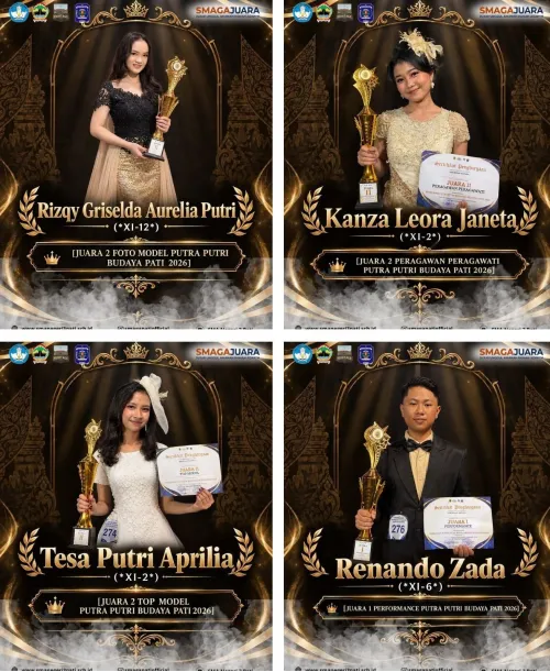 Selamat atas pencapaian siswa-siswi SMAGA dalam event Putra Putri Budaya Pati 2026.