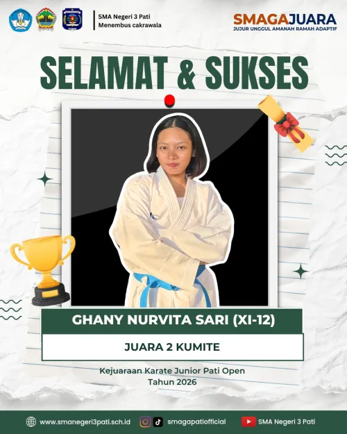 GHANY NURVITA SARI (XI-12) Juara 2 Kumite