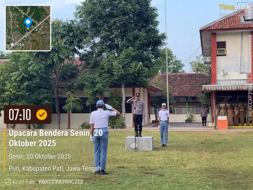 Upacara Bendera hari Senin 20 Oktober 2025.
