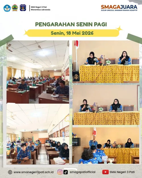 Doa Bersama dan Pengarahan oleh Kepala SMA Negeri 3 Pati 