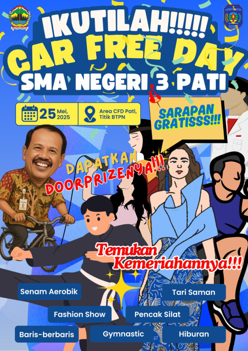 Ikutilah Car free Day SMA Negeri 3 Pati 