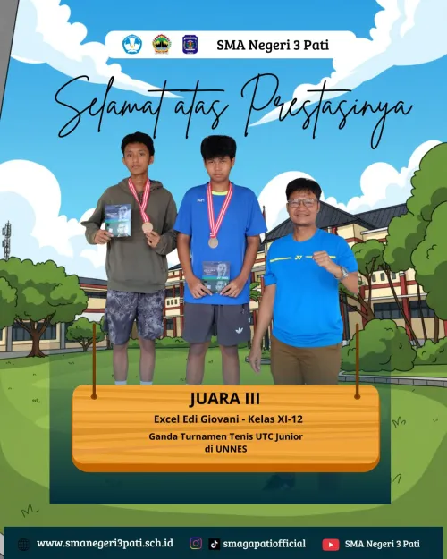 Selamat dan Sukses kepada Ananda  Excel Edi Giovani- kelas XI - 12