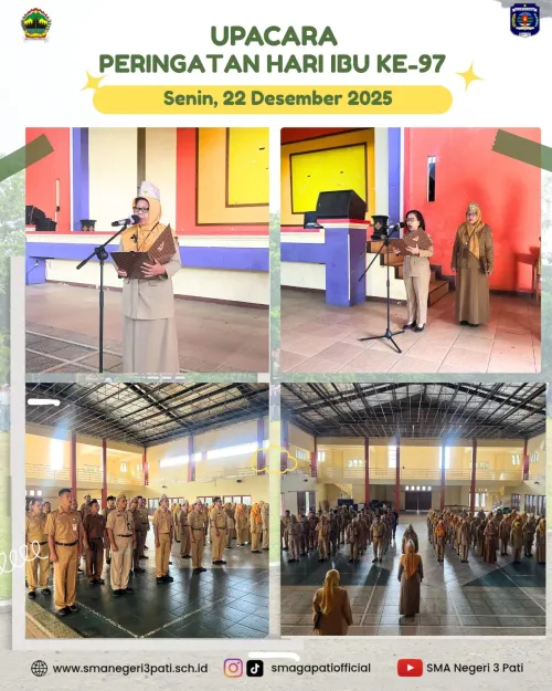 Apel Peringatan hari Ibu ke- 97 Tahun 2025 di Lingkungan SMA Negeri 3 Pati