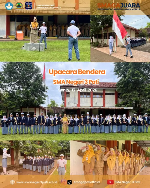 Upacara Bendera di Lingkungan SMA Negeri 3 Pati 
