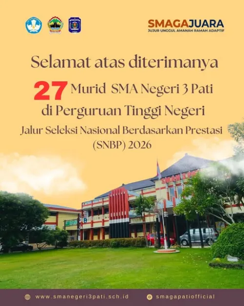 Selamat atas diterimanya 27 Siswa Lolos Perguruan Tinggi Negeri Jalur SNBP 2026