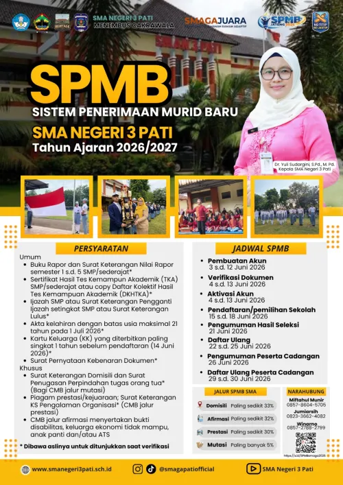 SPMB TAHUN PELAJARAN 2026/2027