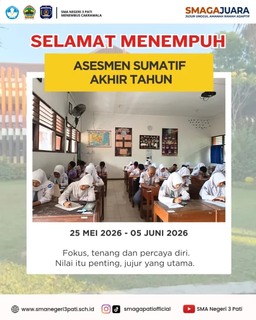Selamat Menempuh Assesmen Sumatif Akhir Tahun 