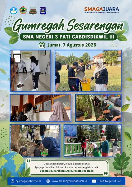 Kerja Bakti Massal SMA Negeri 3 Pati
