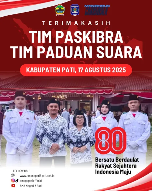 Terima Kasih bp/ibu guru yg & siswa yg tergabung di padus & paskib kabupaten