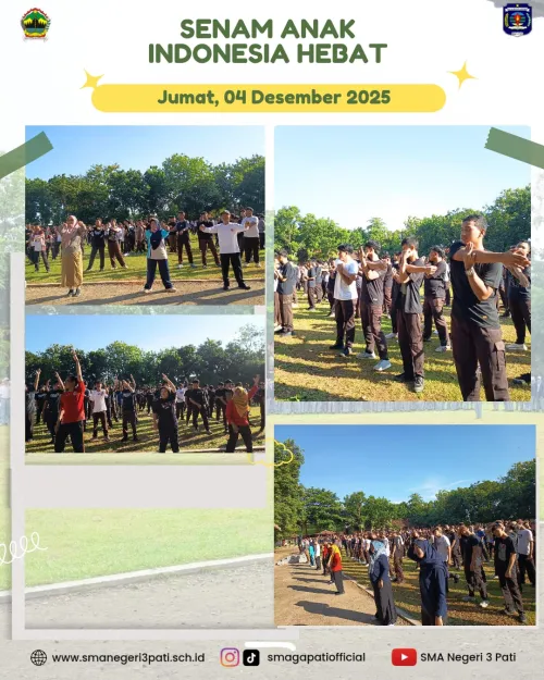 Senam Sehat Anak Indonesia Hebat hari Jum'at ,5 Desember 2025