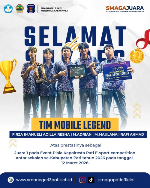 Selamat atas prestasi yang diraih kepada TIM MOBILE LEGEND