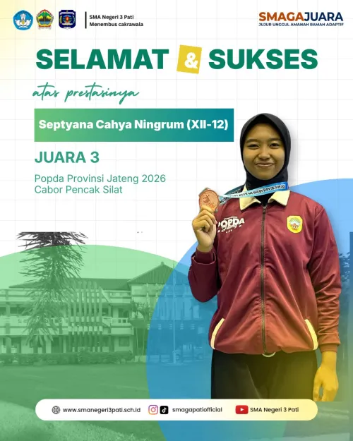 Selamat & Sukse kepada ananda atas prestasi yang diraih