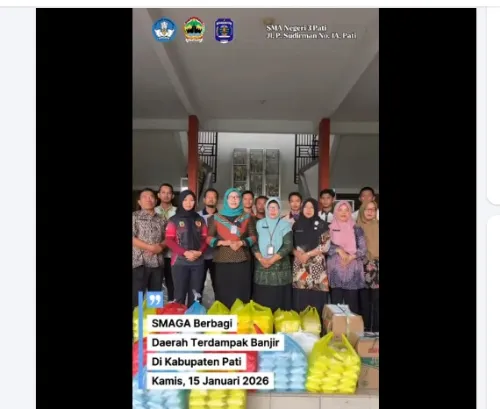 Dokumentasi SMAGA Berbagi Daerah Terdampak Banjir di Kab. Pati pada Bulan Januari 2026
