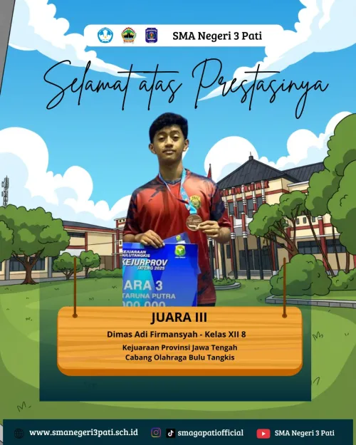 Selamat dan Sukses kepada Ananda Dimas Adi Firmansyah kelas XII - 8