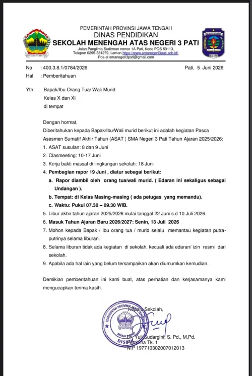 PENGUMUMAN