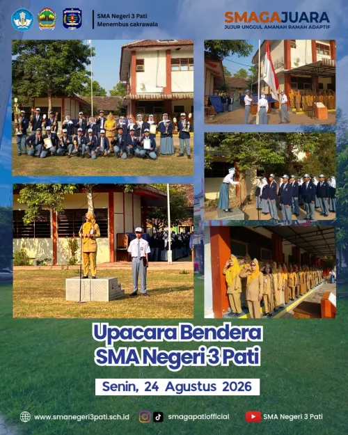 Upacara Bendera hari Senin 24 Agustus 2026.