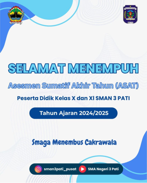 Selamat Menempuh Assesmen Sumatif Akhir Tahun 